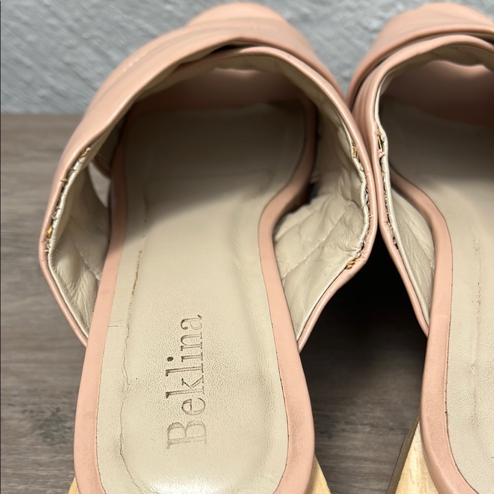 Beklina Pink Mules with Crisscross Straps - Picture 8 of 10